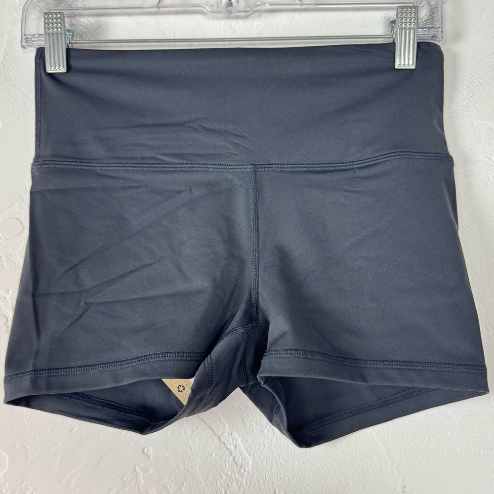 Prana Shorts‎ Biker Yoga Layna Solid Black Pull On Workout Athletic Stretchy